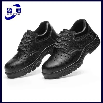 Cikk neve Nyári lélegző biztonsági cipők Anyag bőr/tehénbőr Moq 1000 darab stílusú légszellőző lyuk